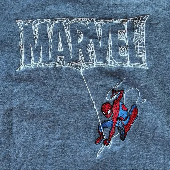 Blue Marvel Spider-Man Crewneck (BoxLunch) - Picture 5 of 5